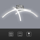 Plafonnier design LED avec 3 barres courbées en métal Teylor