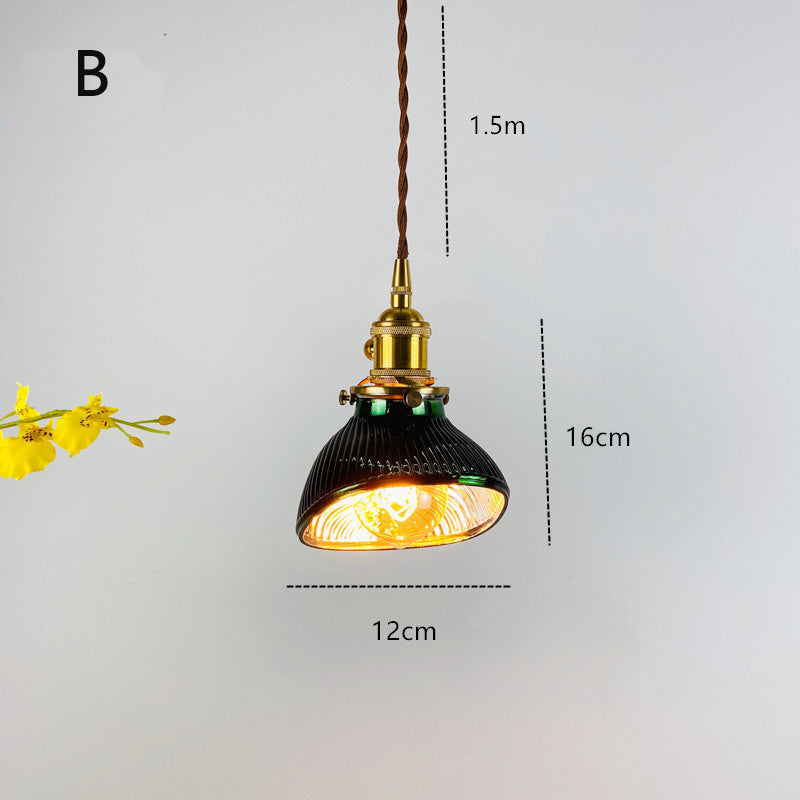 Suspension LED biforme vert et doré Dena - vue 13 sur 13