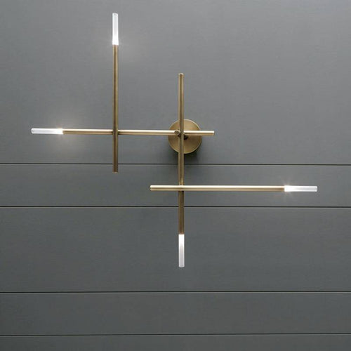 Applique murale moderne LED en métal avec tube luxury - vue 5 sur 6