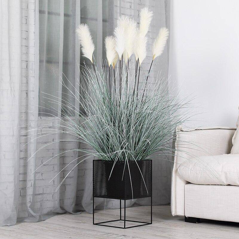 Piédestal sur pied haut design en métal coloré Creative - vue 5 sur 18