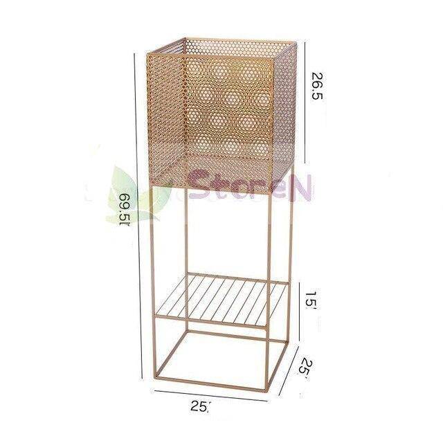 Piédestal sur pied haut design en métal coloré Creative - vue 18 sur 18