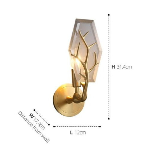 Applique murale moderne LED en forme de feuille Lifya - vue 8 sur 8