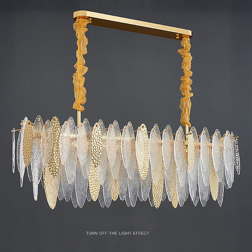 Lustre moderne avec lames en verre luxury Valentina - vue 29 sur 34