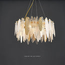 Lustre moderne avec lames en verre luxury Valentina