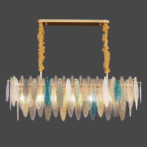 Lustre moderne avec lames en verre luxury Valentina - vue 25 sur 34