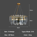 Lustre moderne avec lames en verre luxury Valentina