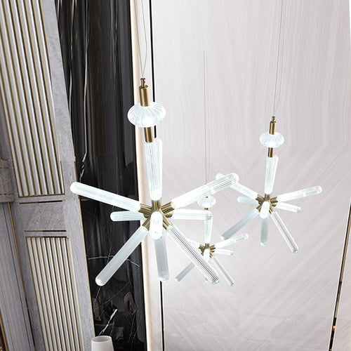 Suspension moderne LED avec différentes formes en verre Florina - vue 31 sur 34