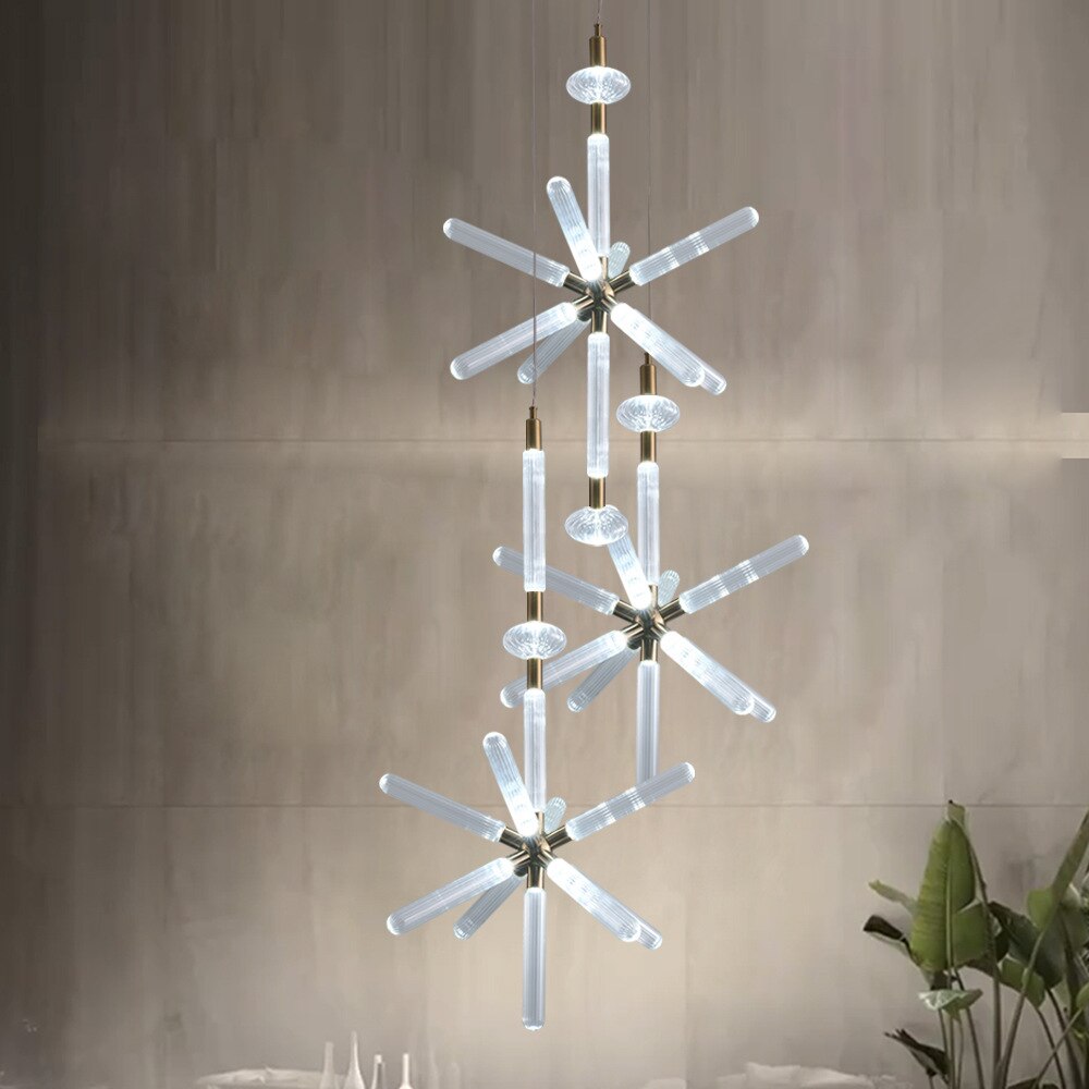 Suspension moderne LED avec différentes formes en verre Florina - vue 3 sur 34