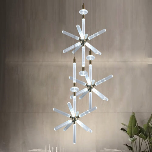 Suspension moderne LED avec différentes formes en verre Florina - vue 4 sur 34