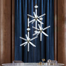 Suspension moderne LED avec différentes formes en verre Florina