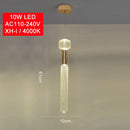 Suspension moderne LED avec différentes formes en verre Florina