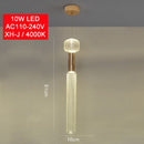 Suspension moderne LED avec différentes formes en verre Florina