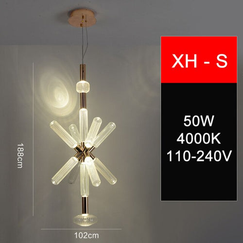Suspension moderne LED avec différentes formes en verre Florina - vue 24 sur 34