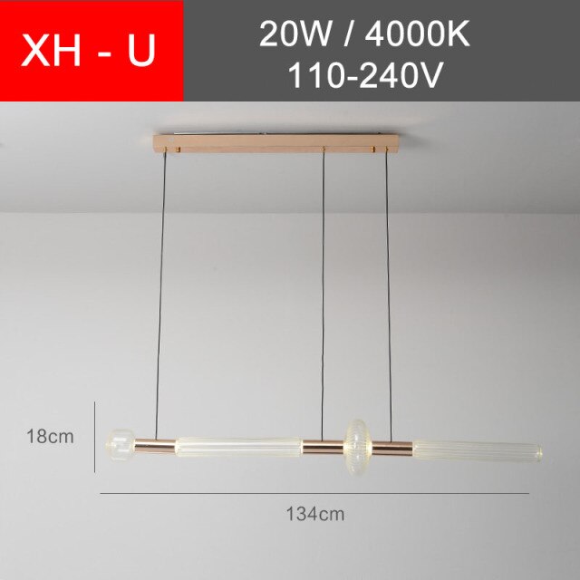 Suspension moderne LED avec différentes formes en verre Florina - vue 25 sur 34