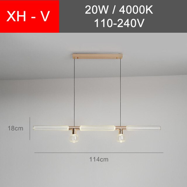 Suspension moderne LED avec différentes formes en verre Florina - vue 34 sur 34