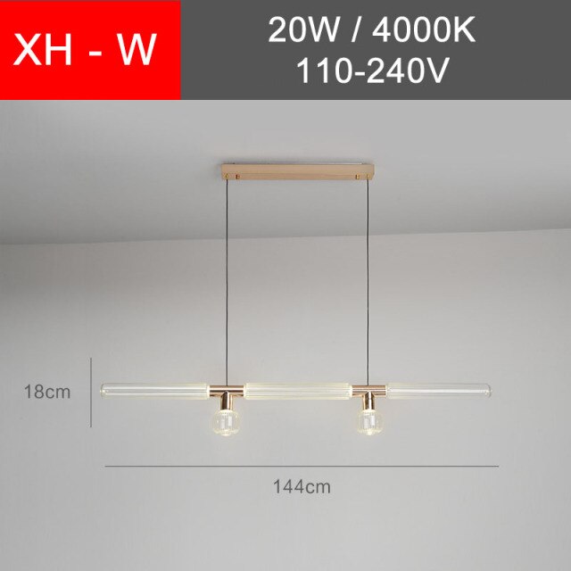 Suspension moderne LED avec différentes formes en verre Florina - vue 26 sur 34
