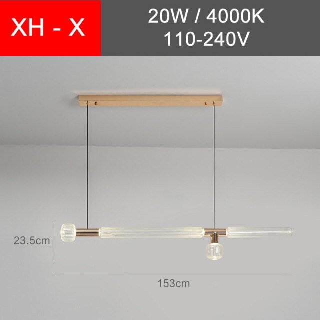 Suspension moderne LED avec différentes formes en verre Florina - vue 27 sur 34