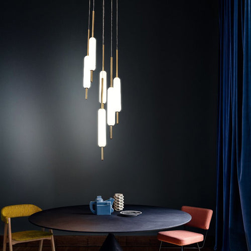 Lustre moderne avec plusieurs lumières suspendues Ritta - vue 4 sur 11