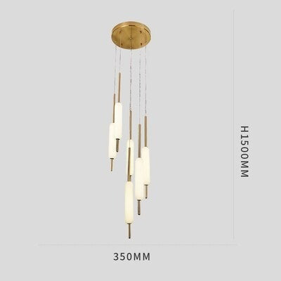 Lustre moderne avec plusieurs lumières suspendues Ritta - vue 9 sur 11