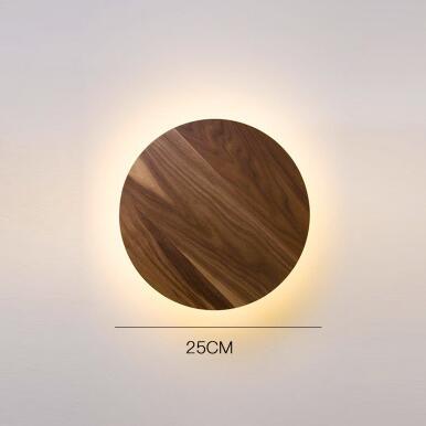 Applique murale moderne ronde en bois nordic Globe - vue 7 sur 8