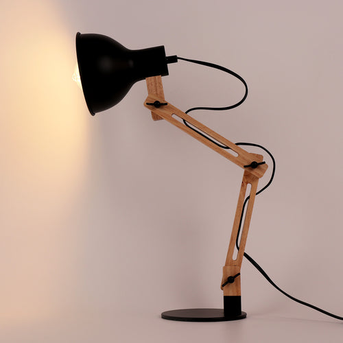Lampe de bureau moderne en bois articulée Vaz - vue 5 sur 8