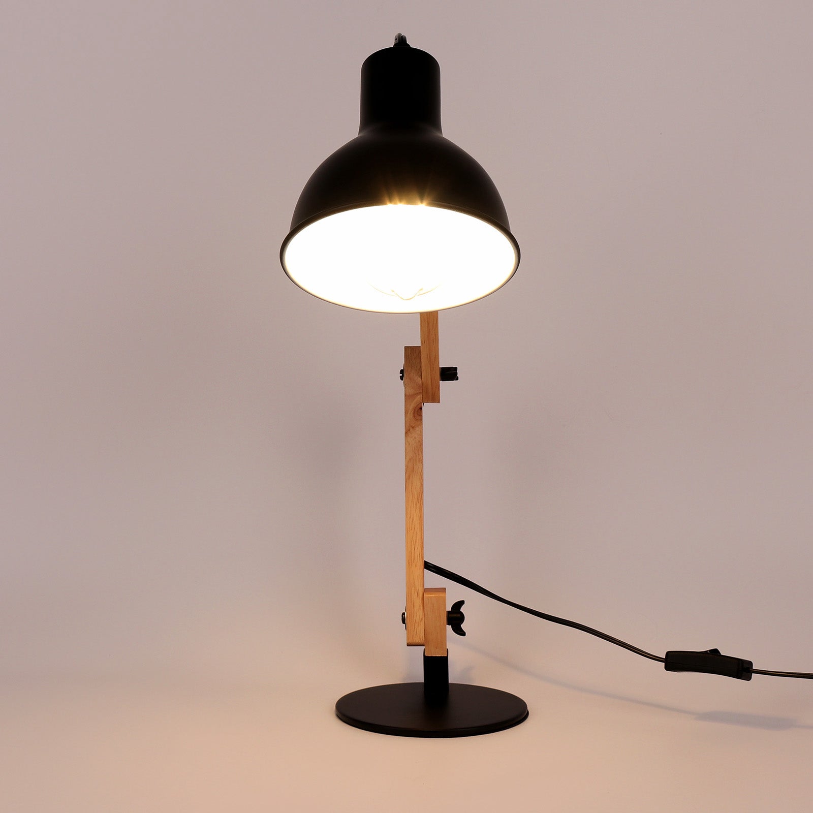 Lampe de bureau moderne en bois articulée Vaz - vue 6 sur 8