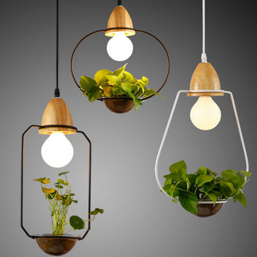 Suspension LED art déco avec des plantes Mira - vue 2 sur 10