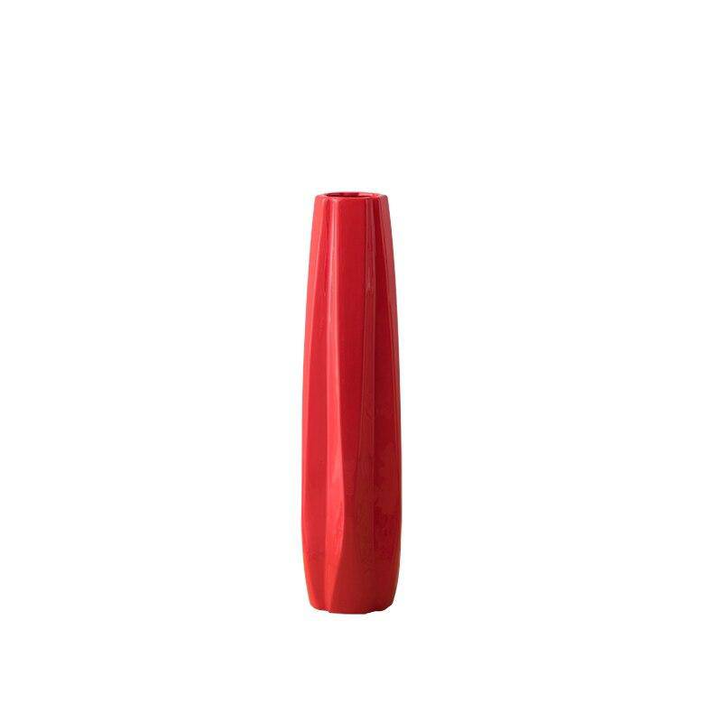 Vase design en céramique colorée style géométrique - vue 8 sur 8