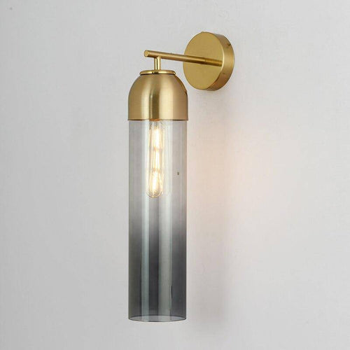 Applique murale design à LED cylindre en verre coloré Loft - vue 7 sur 10