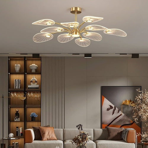 Lustre moderne LED en forme de pétale Akimera - vue 3 sur 7