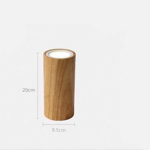 Spot design à LED en bois style Loft - vue 5 sur 5