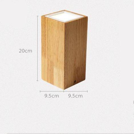 Spot design à LED en bois style Loft - vue 6 sur 5