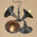 Suspension vintage LED tuyaux noués réglables Liveria