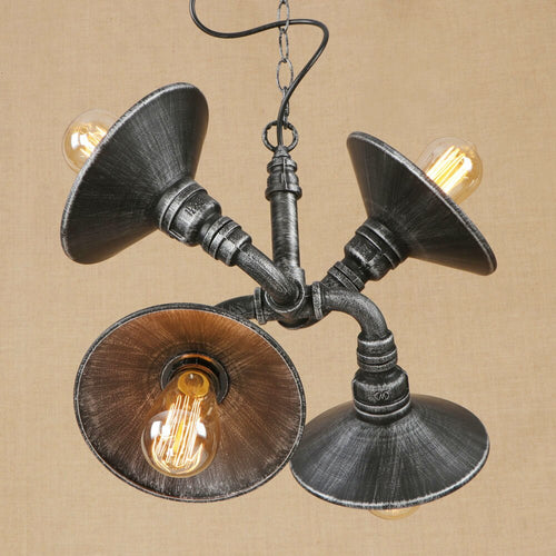 Suspension vintage LED tuyaux noués réglables Liveria - vue 3 sur 5