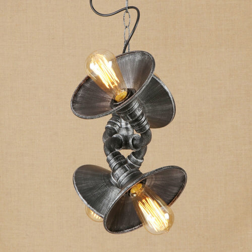 Suspension vintage LED tuyaux noués réglables Liveria - vue 5 sur 5