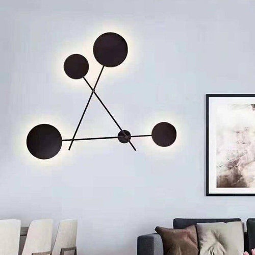 Applique murale design à LED en métal avec plusieurs disques Fly - vue 4 sur 8
