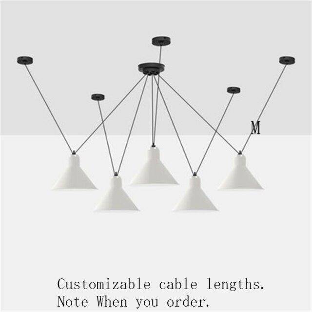 Lustre LED design avec plusieurs lampes suspendues Art - vue 8 sur 25