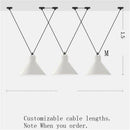 Lustre LED design avec plusieurs lampes suspendues Art