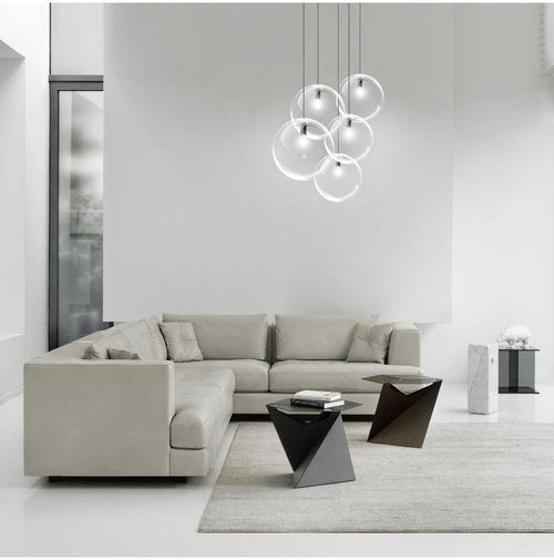 Suspension en verre chromé Nordic Globe - vue 4 sur 5