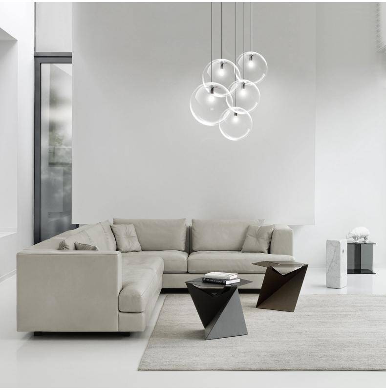 Suspension en verre chromé Nordic Globe - vue 4 sur 5