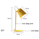 Lampe de bureau moderne avec abat-jour cylindrique coloré Ullysa
