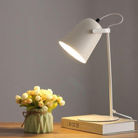 Lampe de bureau moderne avec abat-jour cylindrique coloré Ullysa