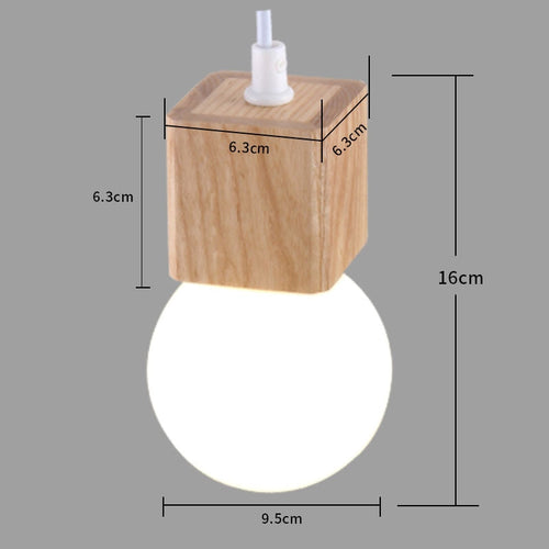 Suspension en bois cubique Wood - vue 6 sur 6