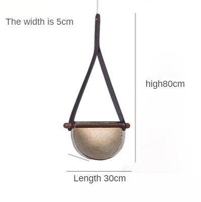 Suspension design LED avec demi-cercle verre Creative - vue 8 sur 10