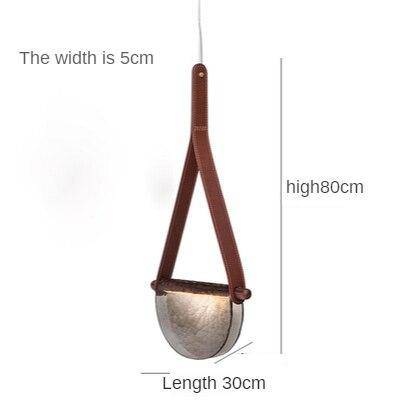 Suspension design LED avec demi-cercle verre Creative - vue 9 sur 10