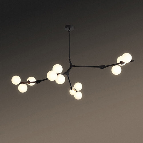 Lustre moderne LED style branche colorée et globes Irune - vue 15 sur 15