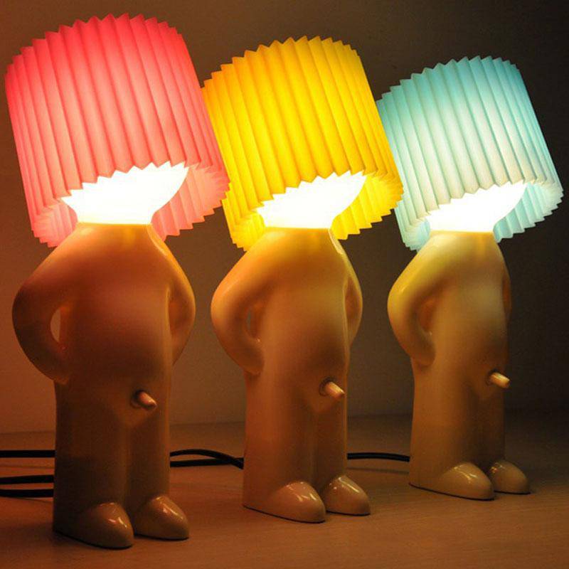 Lampe à poser moderne LED bonhomme en plastique style Cartoon - vue 3 sur 5