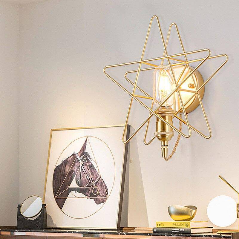 Applique murale design LED en métal doré style Galaxie - vue 4 sur 6