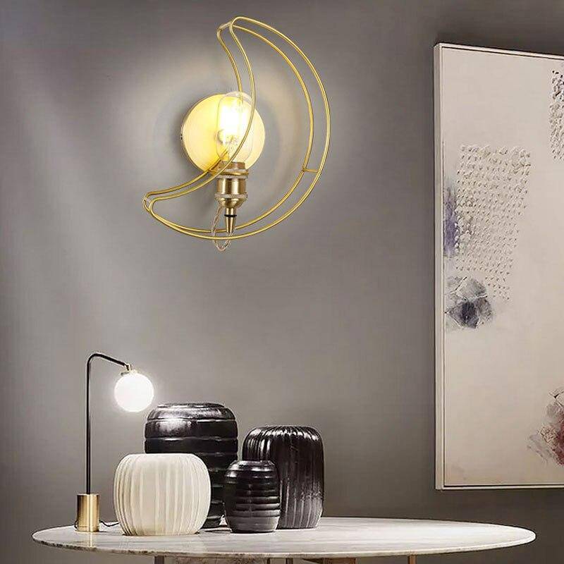 Applique murale design LED en métal doré style Galaxie - vue 3 sur 6