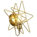 Applique murale design LED en métal doré style Galaxie